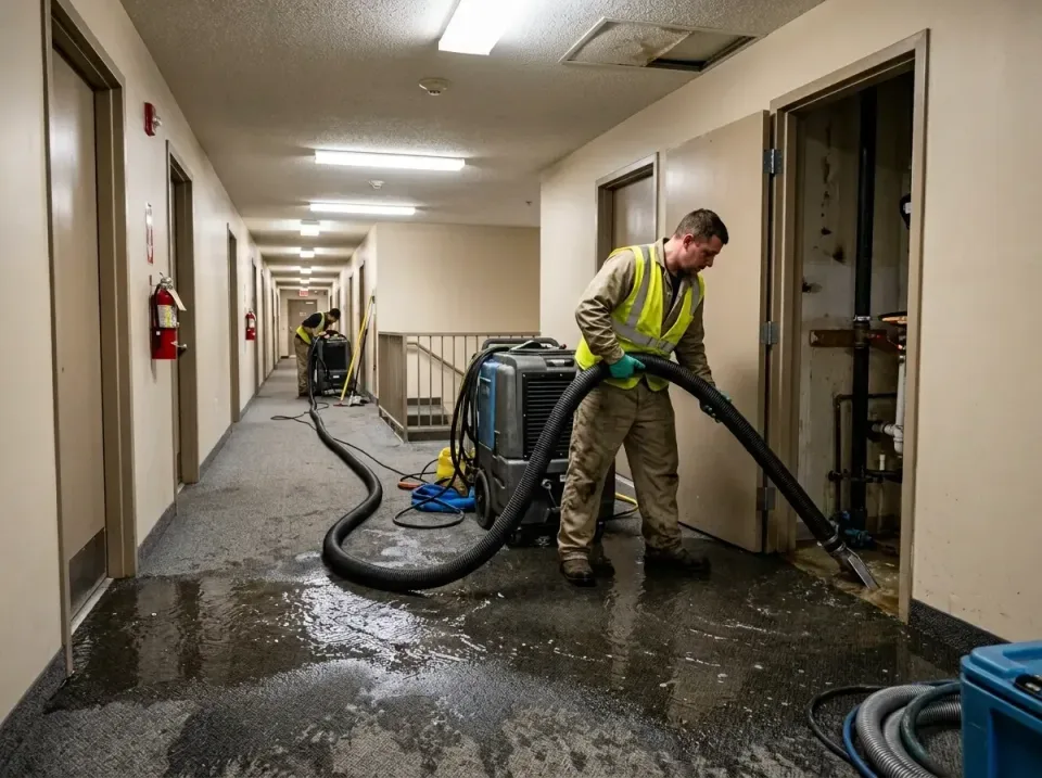 multi-unit-apartment-hallway-f-005 — frequently asked questions, Emergency Burst Pipe Water Extraction & Removal in Ampere N…